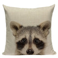 Axyaa Deer Print Cushion Cover 45x45cm Sofa Car Decor Pillow