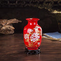 Axyaa Elegant Chinese Cloisonne Vase: Luxury Porcelain Ornament for Home Decor