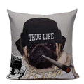Axyaa Pug Dog Square Cushion Cover 45x45cm Home Decor