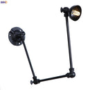 Axyaa Long Arm LED Wall Lights - Adjustable Swing Industrial Sconce