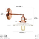 Axyaa Nordic Rose Gold Wall Sconce LED Wall Lamp Vintage Edison Light