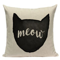 Geometric Meditation Decorative Throw Pillow Cover Axyaa Black White Linen Square Case