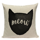 Geometric Meditation Decorative Throw Pillow Cover Axyaa Black White Linen Square Case