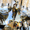 Axyaa Luxury Crystal Lamp Bedside Wall Light Fixture 1/2/3 Heads