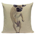 Axyaa Pug Animal Decor Cushion Cover Home Decorative Pillow 45x45cm