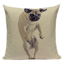 Axyaa Pug Animal Decor Cushion Cover Home Decorative Pillow 45x45cm