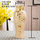 Axyaa Europe Gold Ceramic Vase: Creative Porcelain Decor for Home & Wedding