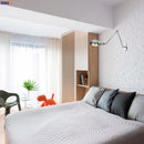 Axyaa Vintage Adjustable Swing Arm Wall Light - Silver Loft Style Vintage LED, Retro Edison