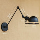 Axyaa Industrial Vintage Swing Arm Wall Sconce