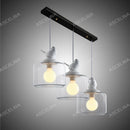 Axyaa Rectangular Ceiling Plate for Three-Lamp DIY Pendant Light Kit