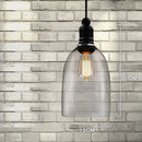 Axyaa Glass Edison Pendant Lamp in Retro Loft Style Industrial Lighting