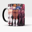 Axyaa Sexy Anime Game Heat Sensitive Color Changing Coffee Mug - Best Gift for Friends