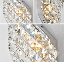 Axyaa Crystal LED Wall Sconce With 2 Lights - Modern Home Lighting