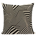Axyaa Geometric Linen Cushion Cover 45x45cm - High Quality Decor Pillow