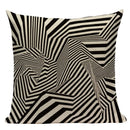 Axyaa Geometric Linen Cushion Cover 45x45cm - High Quality Decor Pillow