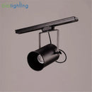 Axyaa Vintage Black 5W LED Track Light, Industrial Loft Rail Spot Lamp