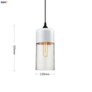 Axyaa Glass Nordic Pendant Lamp for Dinning Room and Cafe, Modern Industrial Lighting Fixtures