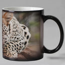 Axyaa Leopard Ceramic Magic Color Changing Coffee Mug, 11oz