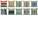 Axyaa Modern Geometric Cushion Covers - Colorful Square Seat Decor Pillow Case