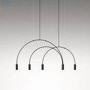 Axyaa Postmodern Arch Chandelier: Creative Personality Design for Home, Restaurant, Café, Study
