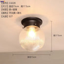 Axyaa Retro Glass LED Ceiling Light for Kitchen Hallway Balcony Porch