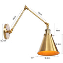 Axyaa Antique Adjustable Iron Loft Wall Sconce LED Industrial Wall Lights