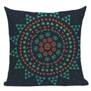 Axyaa Boho Kilim Leaf Cushion Cover - Retro Middle Eastern Style Home Decor