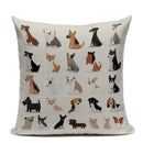 Axyaa Cartoon Animal Pillowcase for Sofa Bed - Cute Decorative Cushion Cover