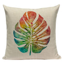 Axyaa Boho Kilim Leaf Cushion Cover - Retro Middle Eastern Style Home Decor