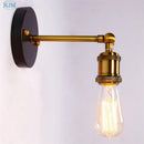 Axyaa Rustic Industrial Iron Wall Lights for Bedroom, Retro Loft Edison Wall Sconce