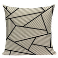Axyaa Geometric Linen Cushion Cover 45x45cm - High Quality Decor Pillow