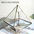 Axyaa Geometric Glass Vase Succulent Plants Terrarium Home Decoration