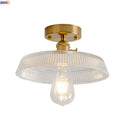 Axyaa Nordic Glass Copper LED Ceiling Light Vintage Ceiling LampIKEA
