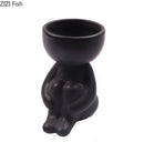 Axyaa Ceramic Little Man Statue Flower Pot Vase Home Decor Craft