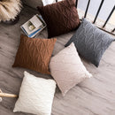 Axyaa Knit Cushion Cover 45x45cm Nordic Style Home Decor Brown Grey Ivory