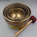 Axya Tibetan Singing Bowl Set with 4 Keys for Music Therapy