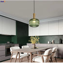 Axyaa Nordic Glass Pendant Light for Bedroom Dinning Living Room - Modern LED Hanglamp