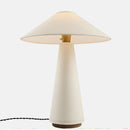 Axyaa Nordic Fabric Table Lamp with LED Bulb, Modern Design