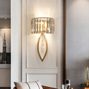 Axyaa Crystal LED Wall Lamp: Modern Luxury for Bedroom, Living Room, TV, Aisle & Entrance