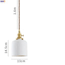 Axyaa Nordic Ceramic Pendant Lights Modern LED Living Room Lighting Fixtures