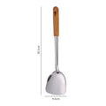 Axyaa Stainless Steel Utensils Set - Spatula, Spoon, Shovel, Colander - Kitchen Cookware