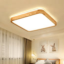 Axyaa Modern Nordic Solid Wood LED Ceiling Light for Master Bedroom, Ultra-thin Narrow Let Room Lamp