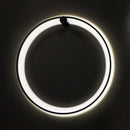 Axyaa Black Round LED Wall Light: Modern Nordic Living Room Decor.setOnAction Lamp