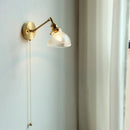 Axyaa Copper Glass Wall Lamp Sconce LED Lights - Modern Nordic Design