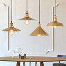 Axyaa Gold Wrought Iron Pendant Light Chandelier for Nordic Retro US Country Style