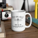 Axyaa Kilt & Sassenach Mug - 11oz/15oz White Ceramic Coffee Cup