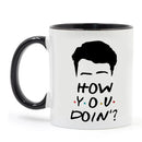 Axyaa Friends TV Show Ceramic Coffee Mug 350ml Black & White - Boy Friends Gift