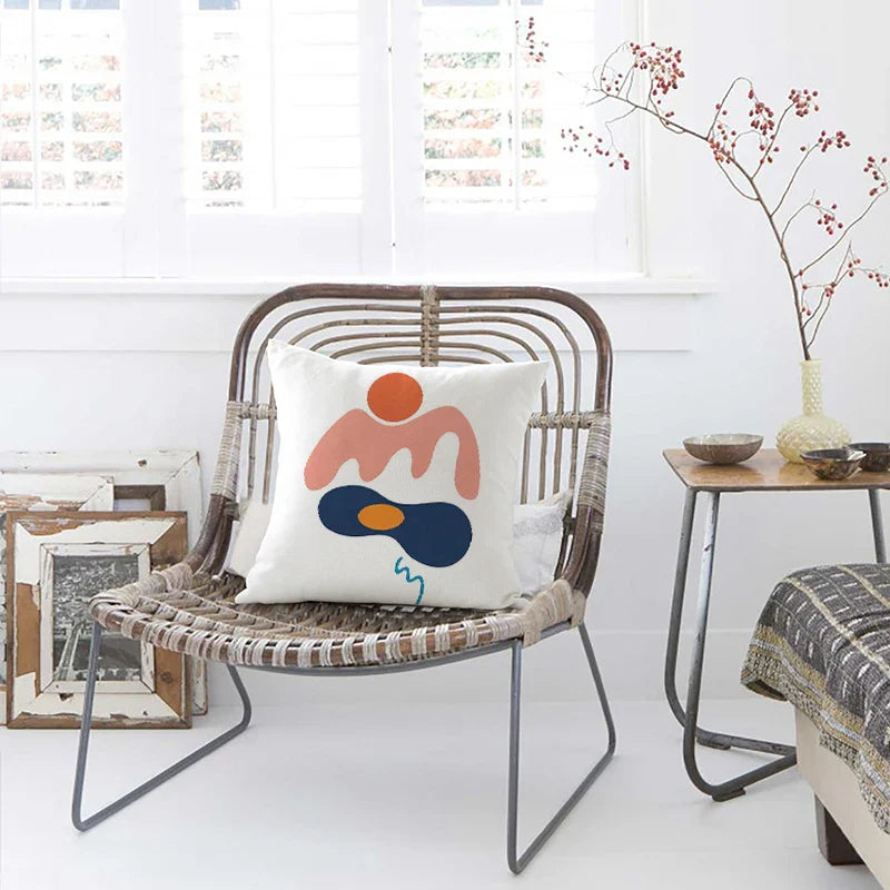 Velvet Matisse Pillow Cover 18x18 Inch for Home and Car Decor - Axyaa