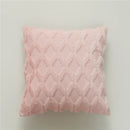 Geometric Plush Pillow Cover for Sofa, Nordic Home Decor by Axyaa