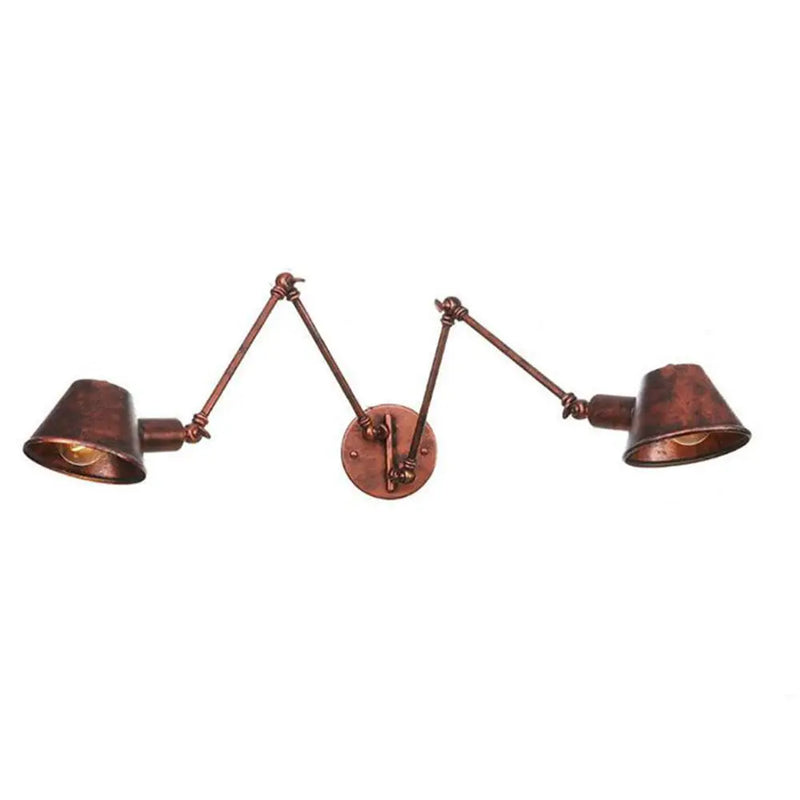 Modern Double Swing Arm Wall Lights by Axyaa: Bedside Novelty Indoor Lamp